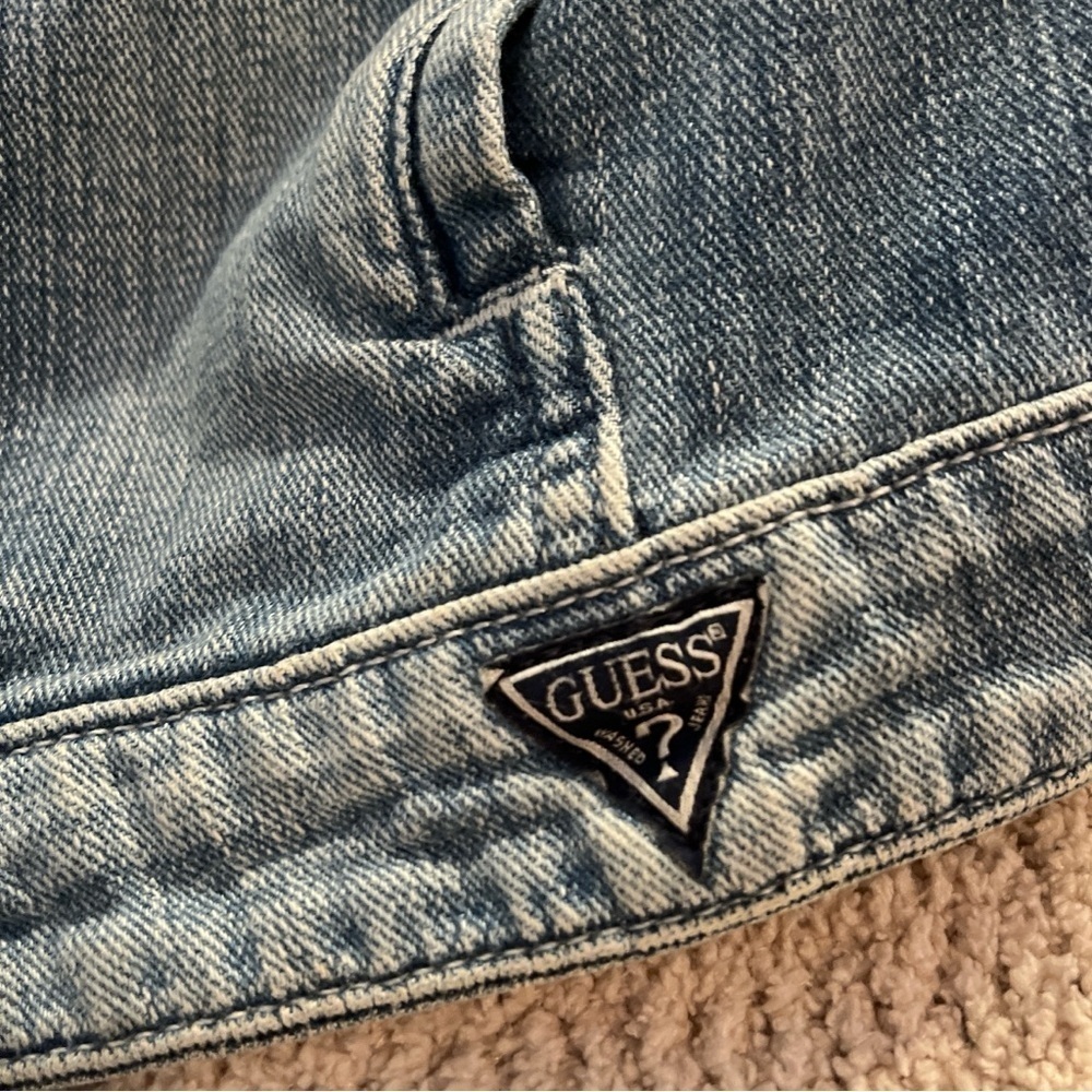 Stylish Guess Fitted Jean Jacket for Women Size XS - Picture 4 of 9